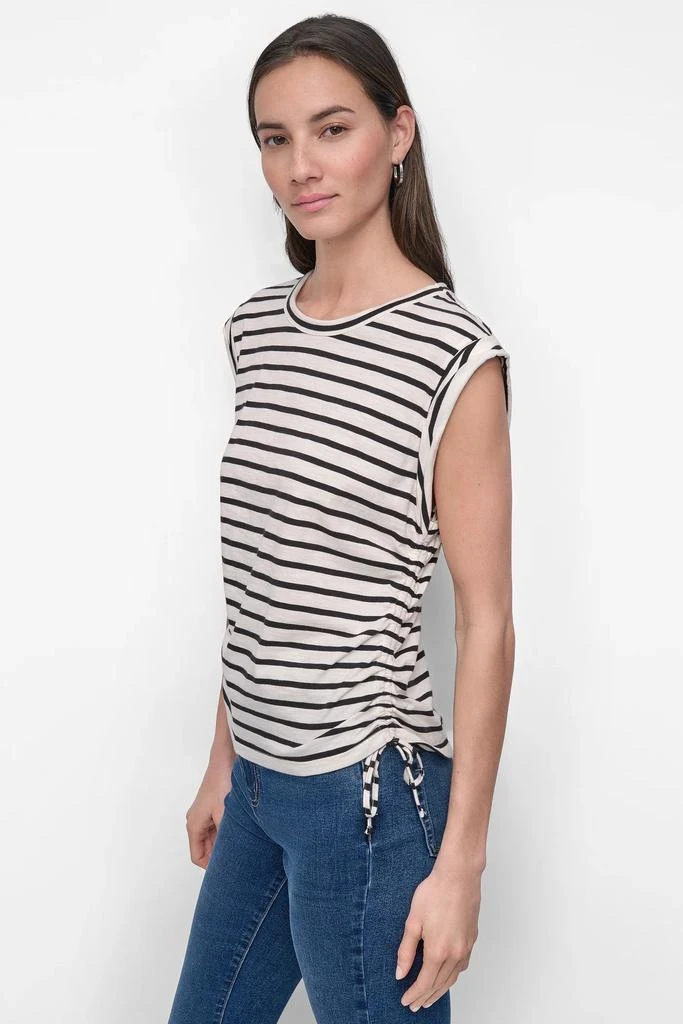 DKNY SIDE TIE RUCHED SLEEVELESS TEE 3