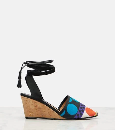Valentino La Cruisette printed espadrille wedges 4