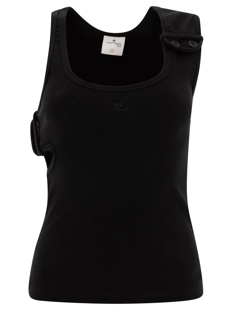 COURREGÈS 90S RIBBED TANK TOP 1