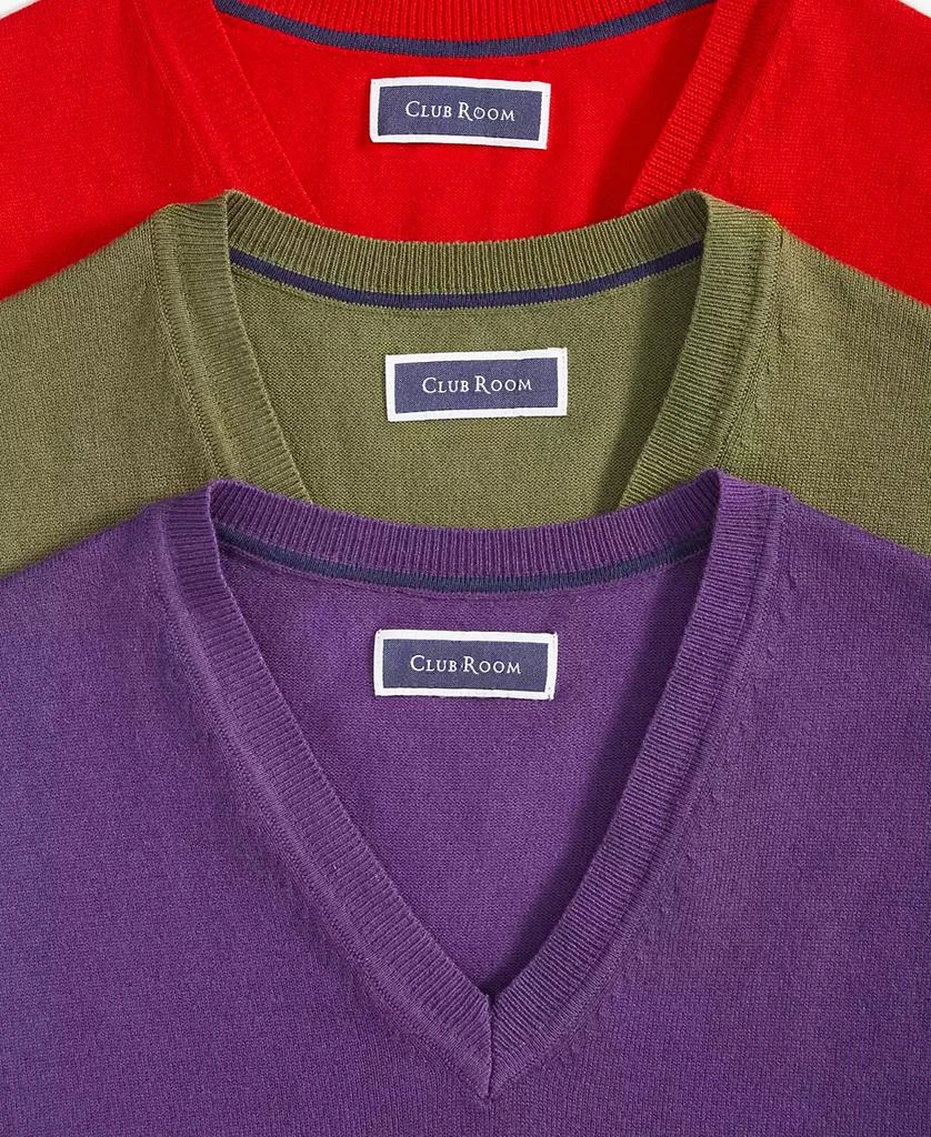 Club Room Men's Solid V-Neck Sweater Vest, Created for Macy's 6