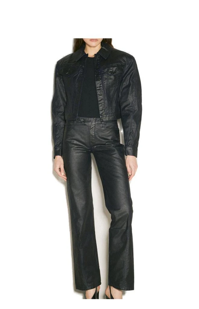 Mugler Mugler Waxed Denim Jacket 3