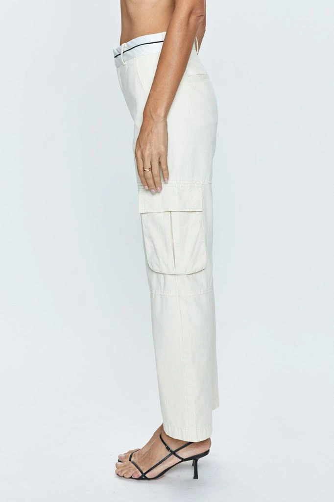 Pistola Denim Addie High Rise Trouser - Eggshell 3