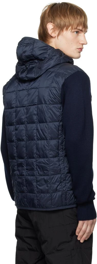 Taion Navy Hood Knit Down Jacket 3