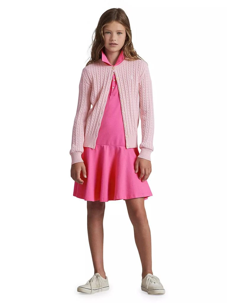 Polo Ralph Lauren Girl's Cable-Knit Cotton Cardigan 5