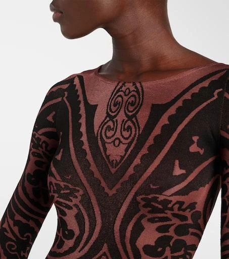 Wolford x Etro Tattoo paisley bodysuit 4