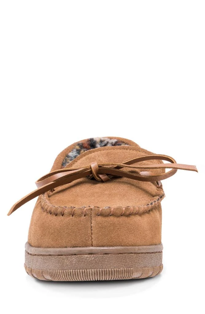 MUK LUKS Paul Printed Berber Suede Faux Fur Lined Slipper 7