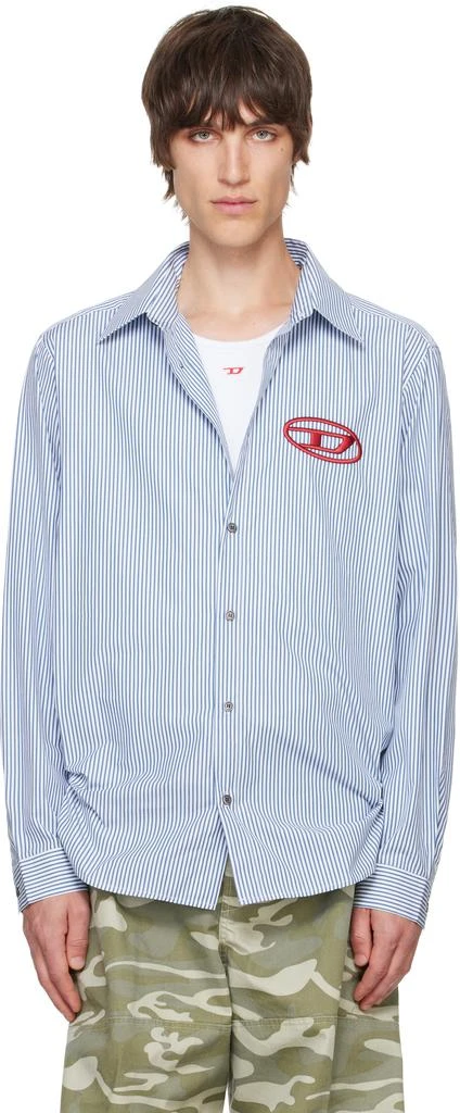 Diesel Blue & White S-Simply-E Shirt 1