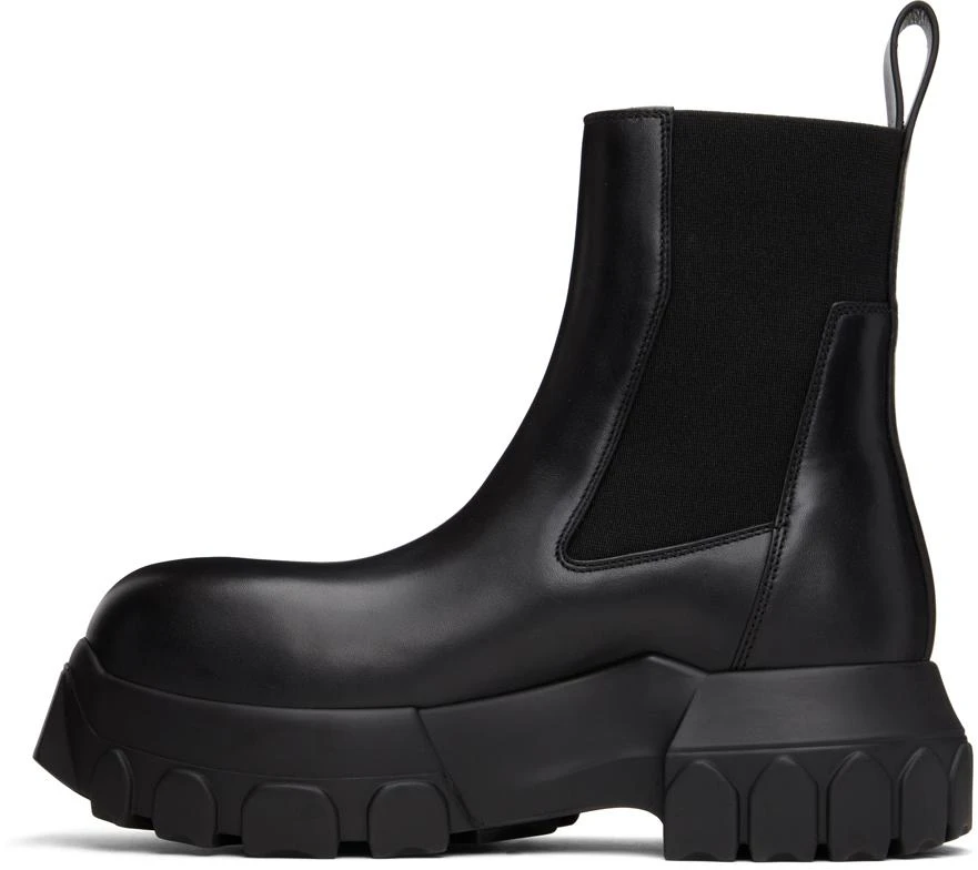 Rick Owens Black Beatle Bozo Tractor Chelsea Boots 3