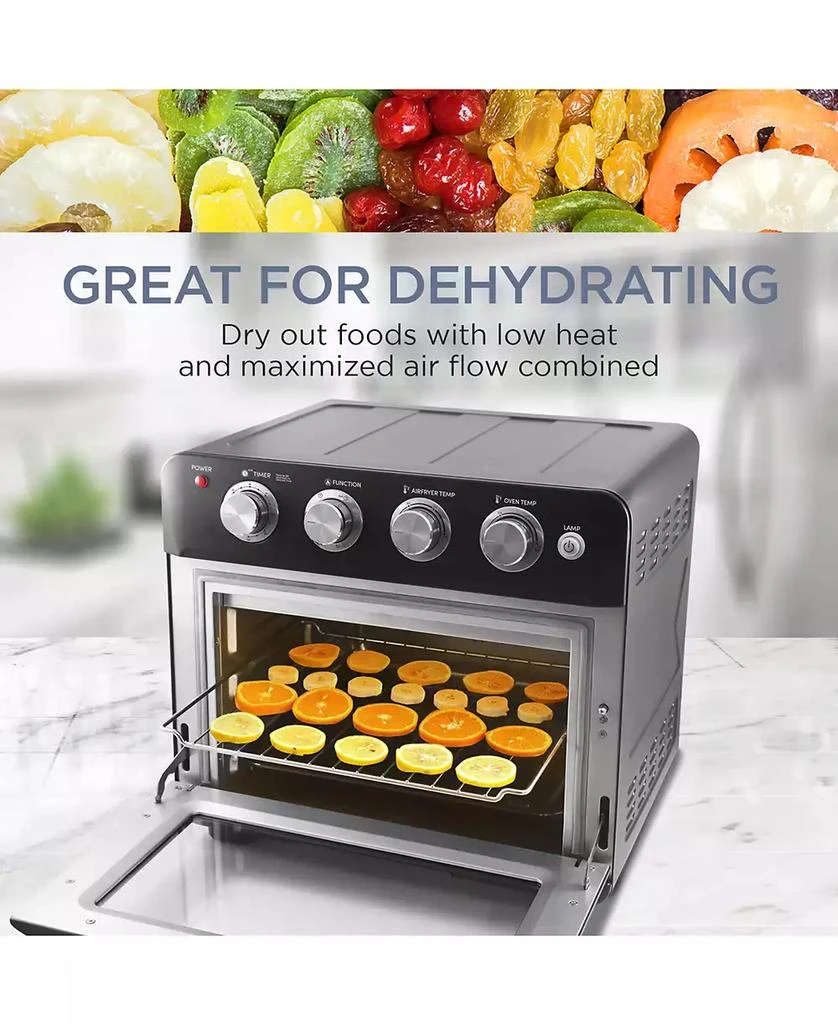 Elite Gourmet 26.5Qt. Air Fryer Convection Oven, XL Capacity, 12" Pizza, Adjustable Timer & Temperature Controls 6