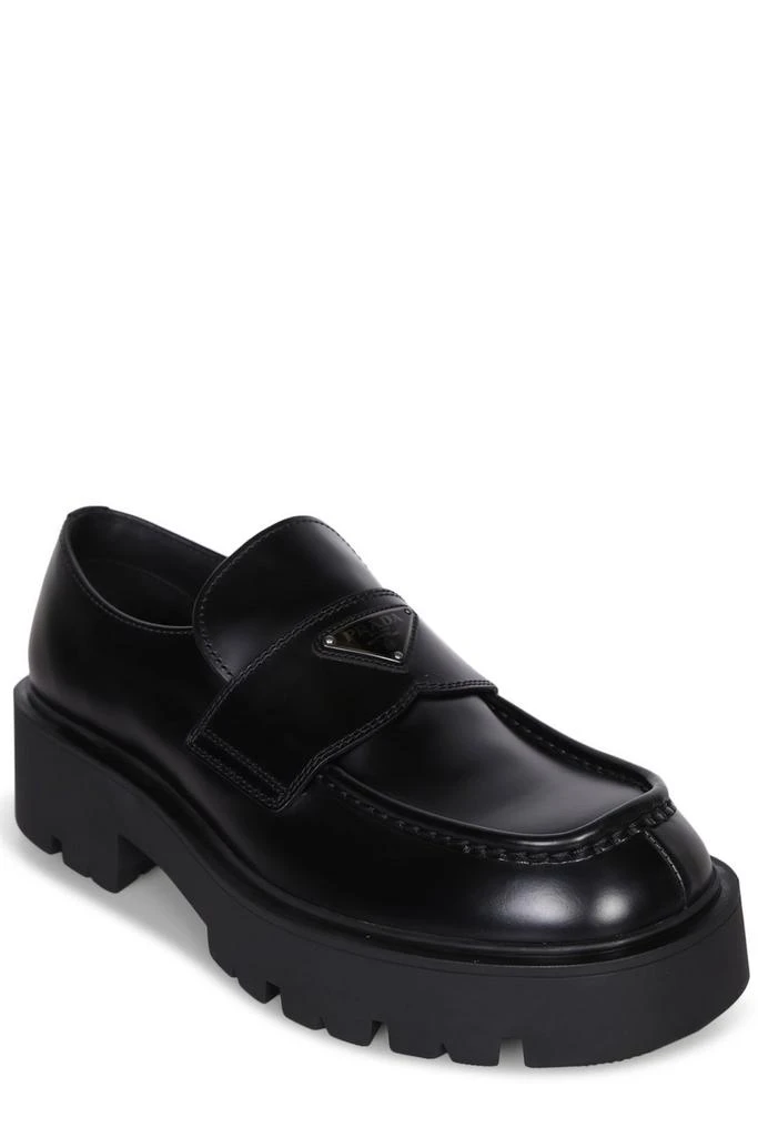 Prada Prada Logo Triangle Loafers 2