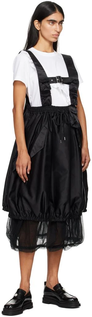 Noir Kei Ninomiya Black Pinafore Midi Dress 4