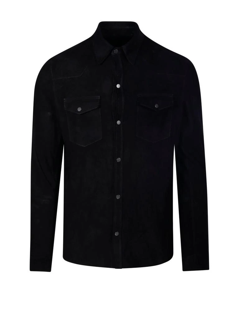 Salvatore Santoro Salvatore Santoro Long Sleeved Leather Jacket from Cettire