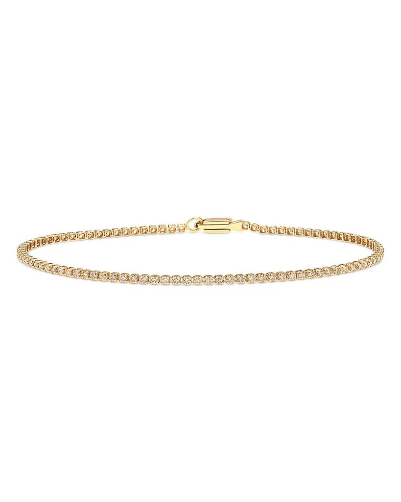 Adina Reyter 14K Yellow Gold Lightweight Diamond Tennis Bracelet, 0.95 tcw 1