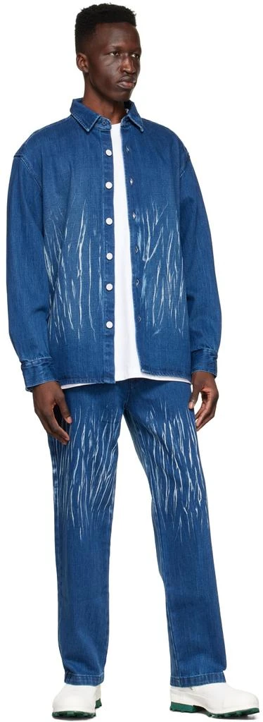 Xander Zhou Indigo Straight Jeans 4