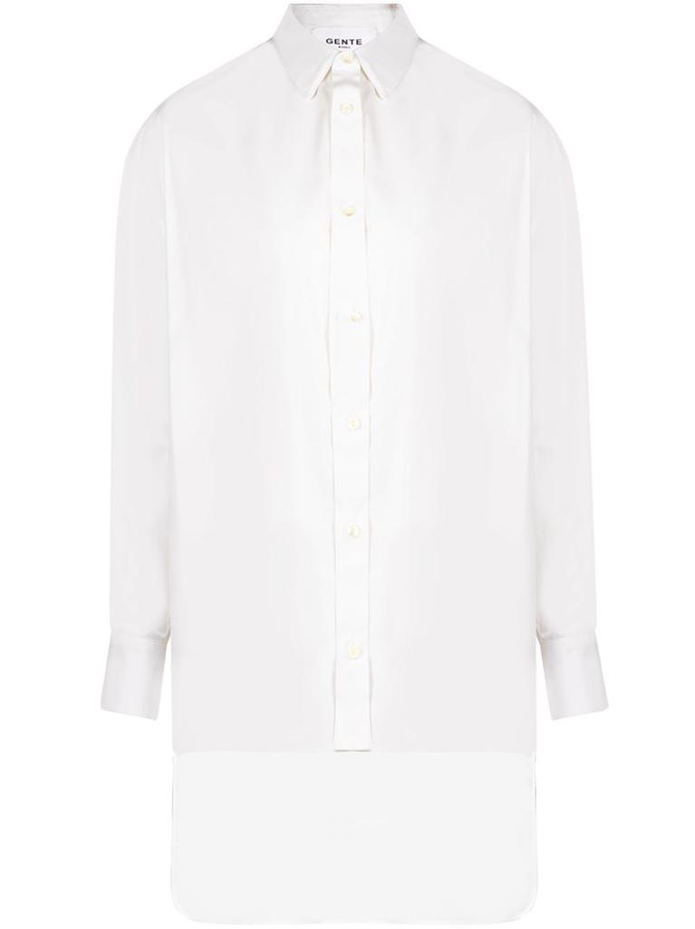 NA White over shirt asymmetric