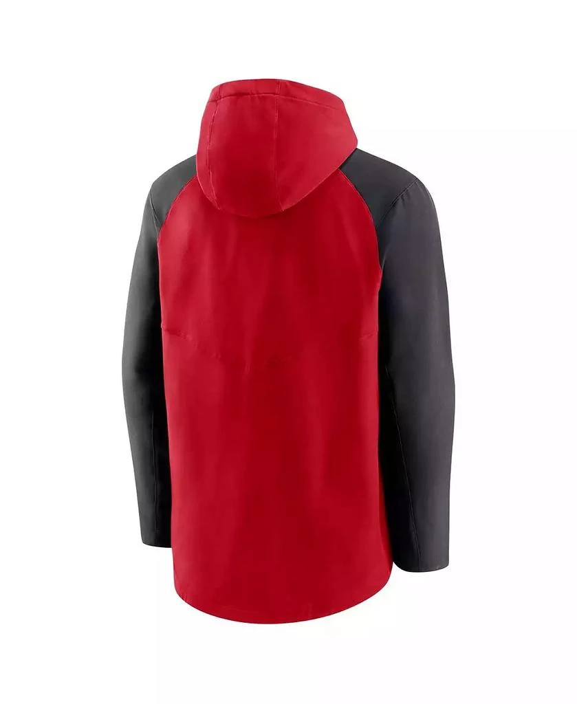 NIKE Men's Red and Black Cincinnati Reds Authentic Collection Full-Zip Hoodie Performance Jacket 4