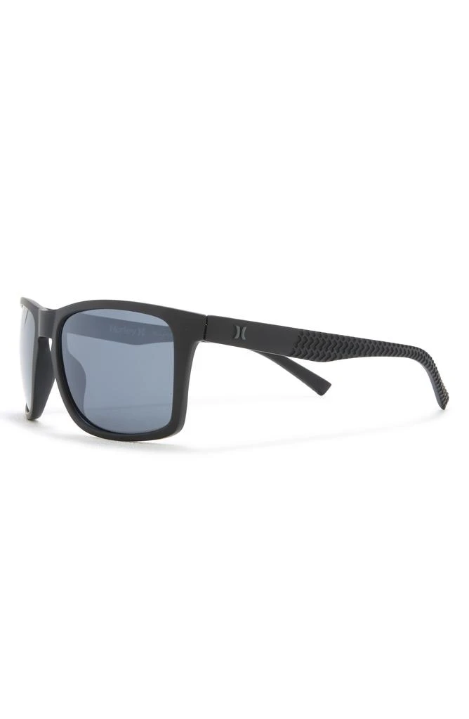 Hurley 56mm Polarized Rectangular Sunglasses 2