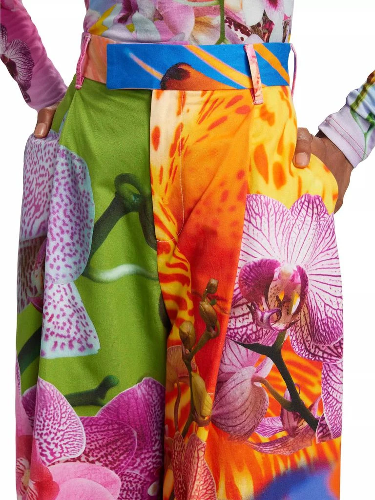 BruceGlen Party Orchid Floral Pants 6