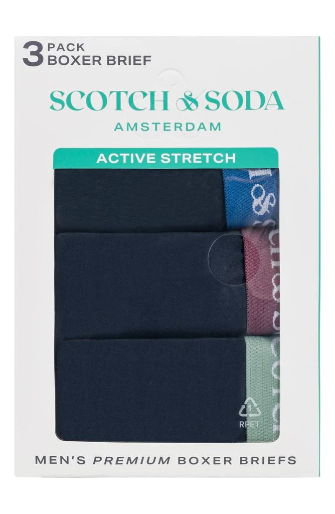 Scotch & Soda Assorted 3-Pack Stretch Boxer Briefs 2