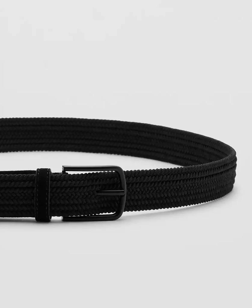 Mango Men
s Braided Elastic Belt 3