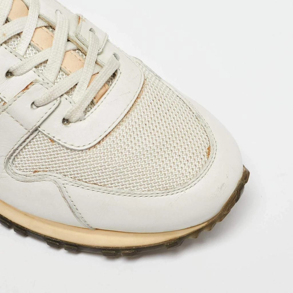 Louis Vuitton Louis Vuitton White Leather and Mesh Run Away Sneakers Size 37 7