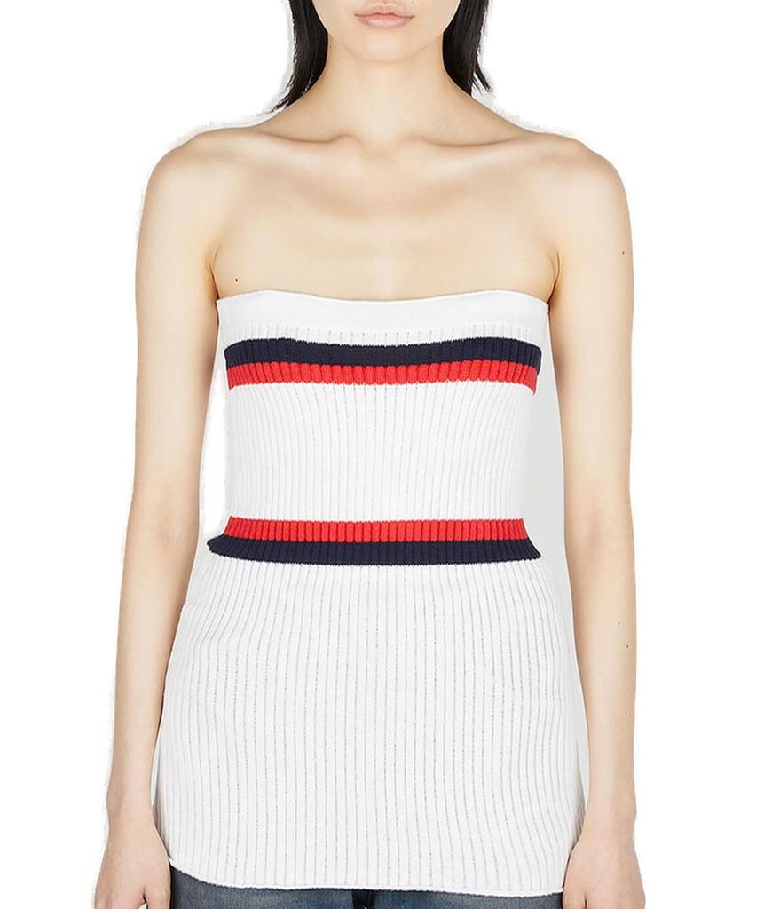 Meryll Rogge Meryll Rogge Ribbed Stripe-Detail Bustier Top
