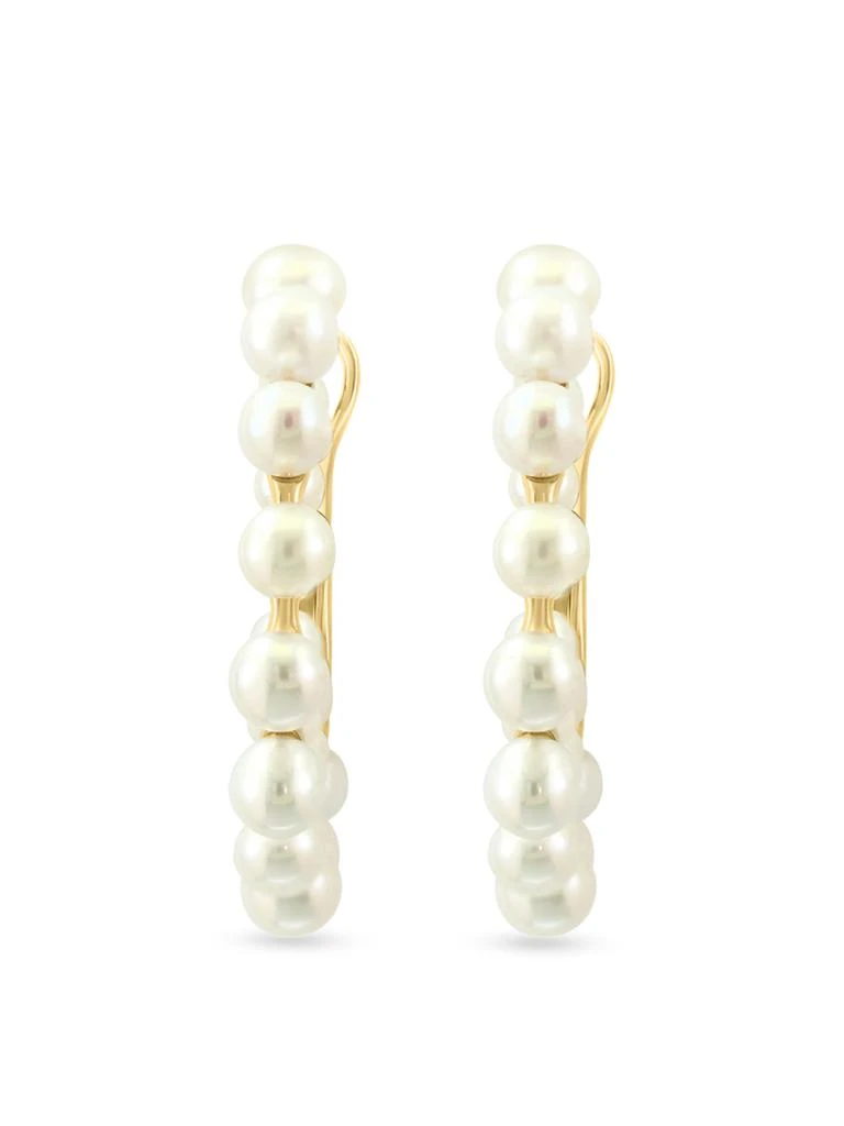 Effy 14K Yellow Gold 
2.5-4MM Freshwater Pearl Hoop Earrings 2