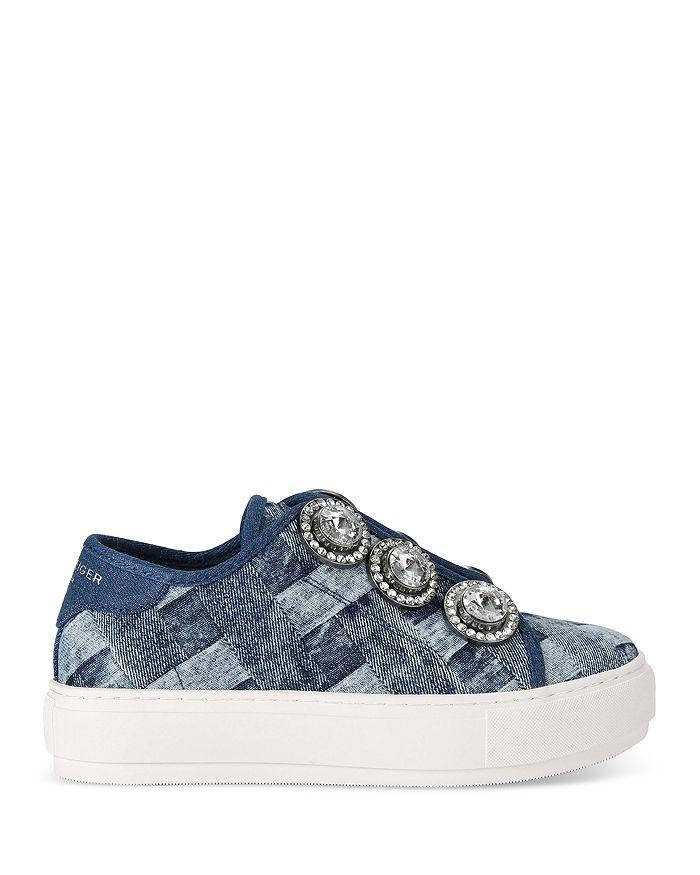 KURT GEIGER LONDON Women's Laney Octavia Embellished Platform Sneakers