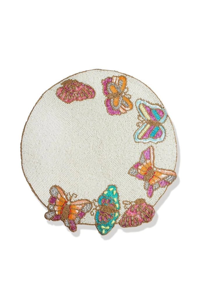 Tiramisu The "Flutter Garden" Beaded Placemat