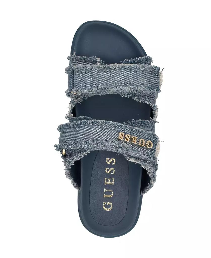 GUESS Women's Fabulon Two Strap Sporty Footbed Sandals