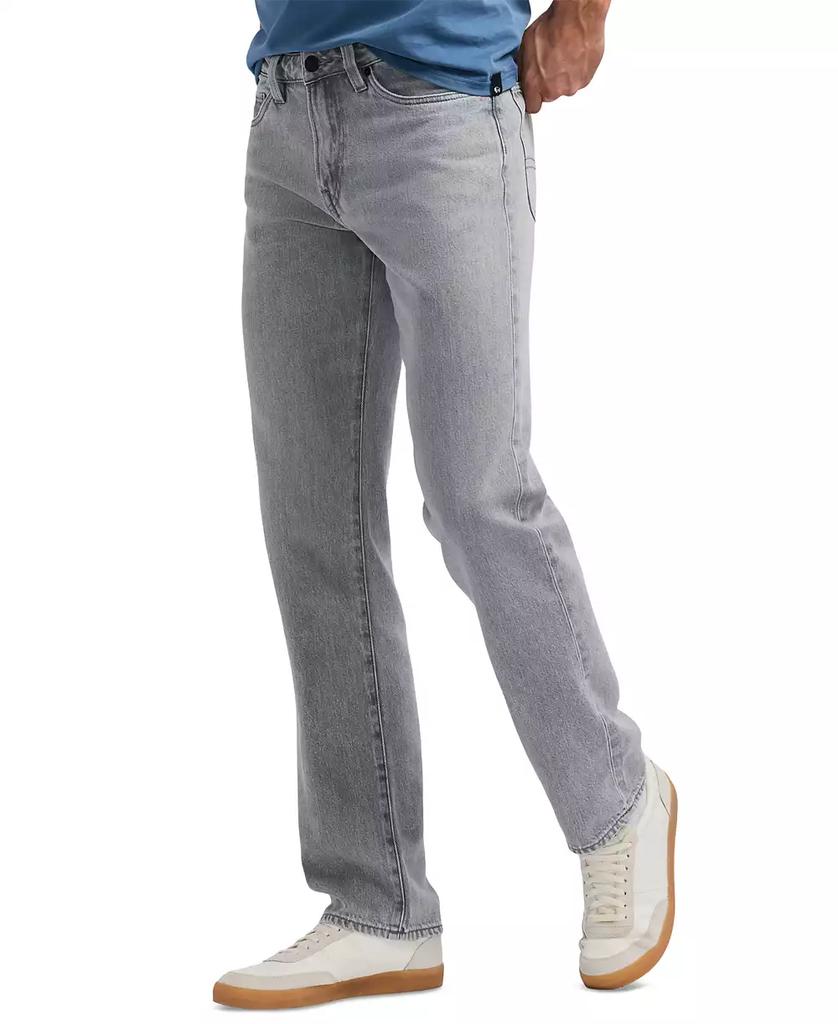 BUFFALO David Bitton Men's Straight Driven Relaxed Fit Gray Jeans