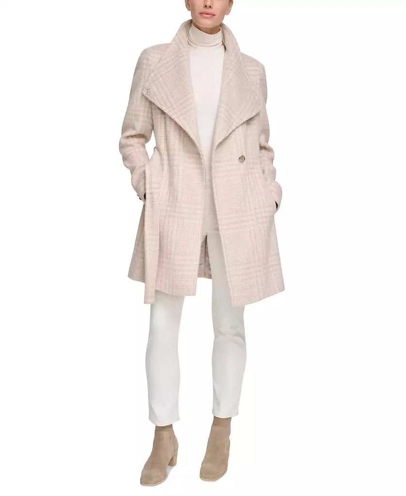 Calvin Klein Womens Asymmetrical Belted Wrap Coat, Created for Macys 7