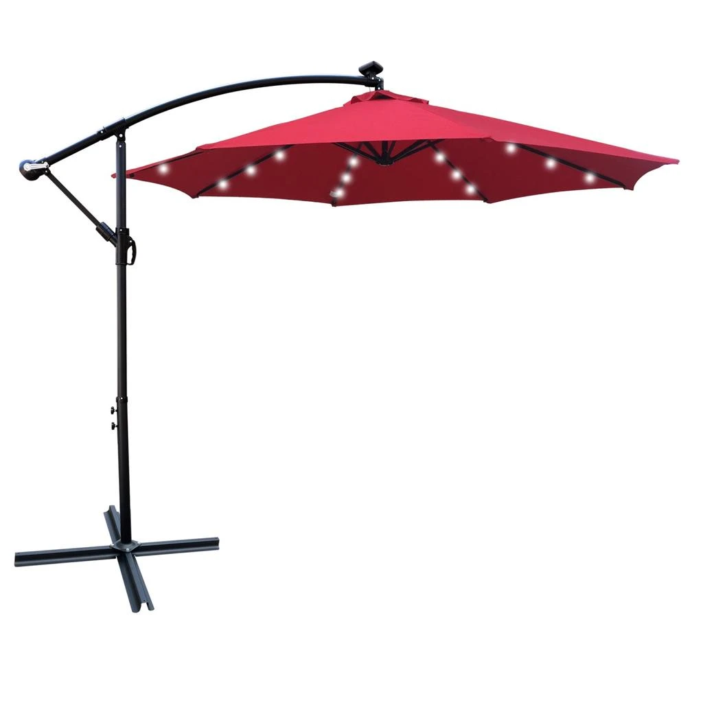 Streamdale Furniture Streamdale 10
 Solar LED Patio Umbrella with Crank 3