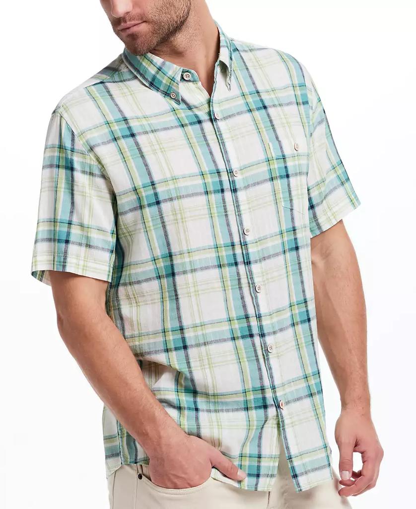 Weatherproof Vintage Men's Regular-Fit Textured Stripe Button-Down Shirt