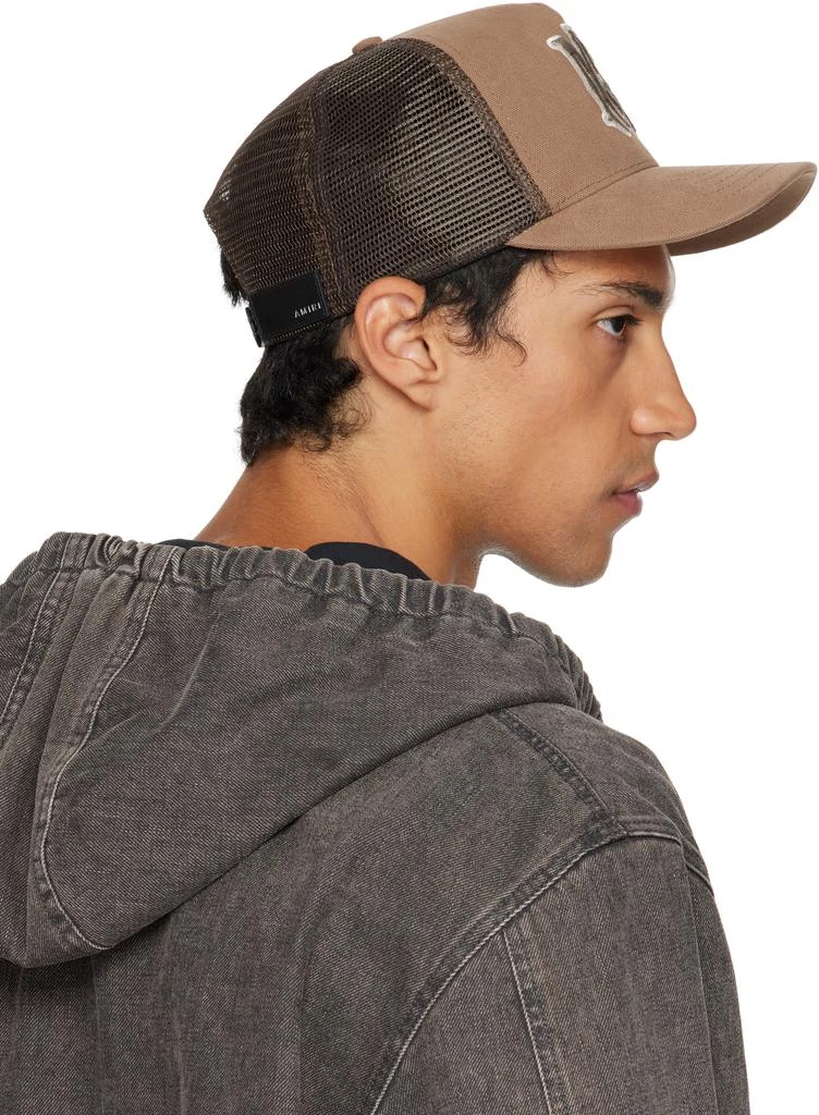 AMIRI Brown MA Outline Trucker Cap 3