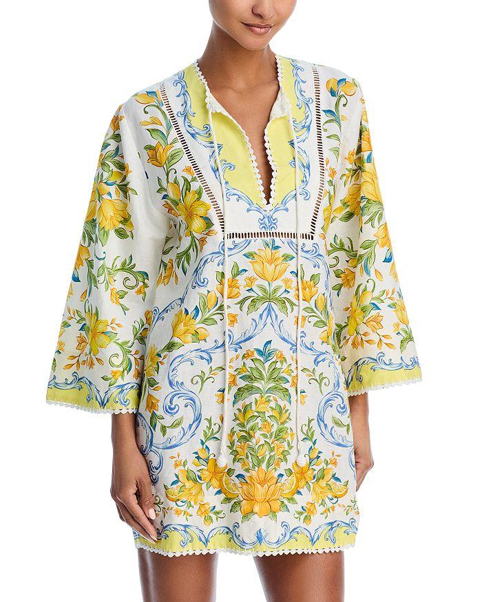 Farm Rio Sicily Mini Dress Swim Cover-Up
