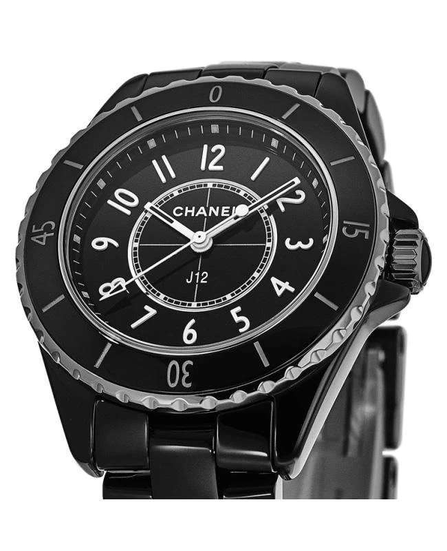 Chanel Chanel J12 33mm Black Ceramic Women's Watch H5695 2