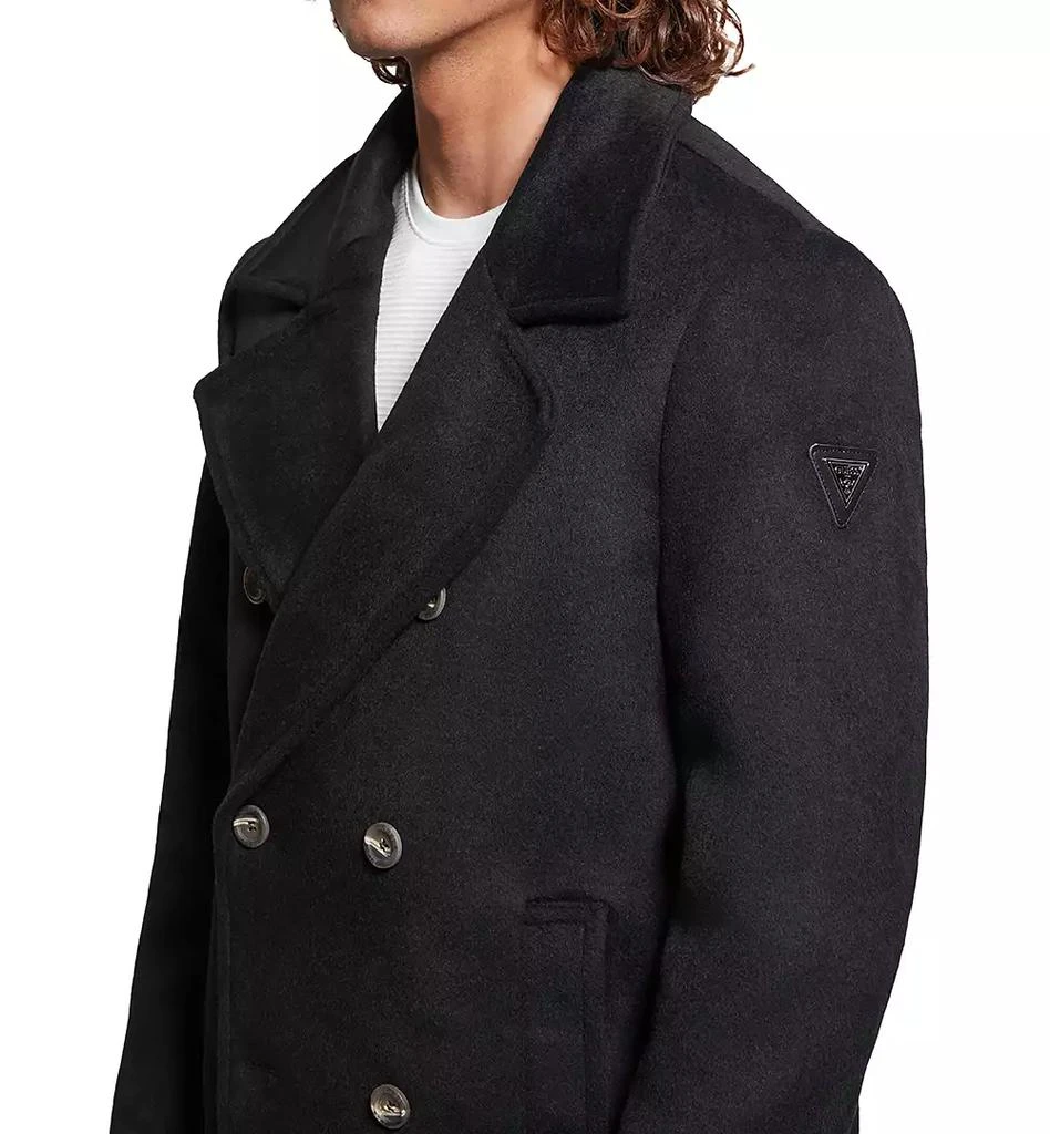 GUESS Men's Peacoat with Removable Nylon Hooded Inset 3