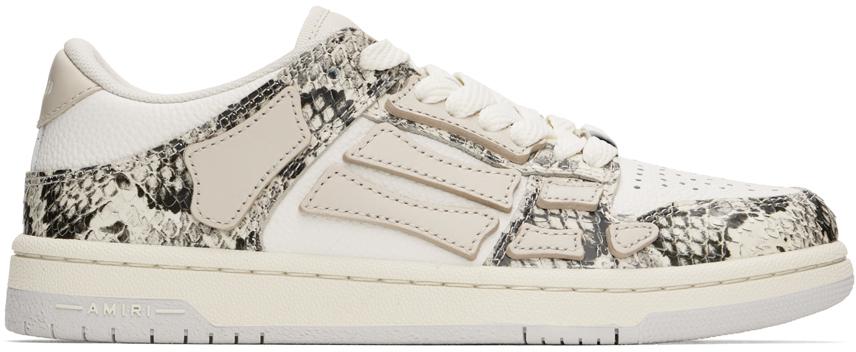 AMIRI Off-White Snake Skel-Top Low Sneakers - Casual Shoes