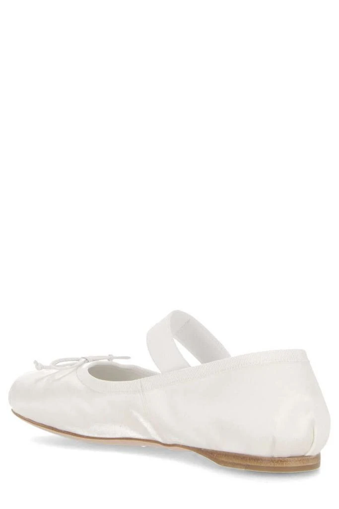 Miu Miu Miu Miu Bow-Detailed Slip-On Satin Ballerina Shoes 3