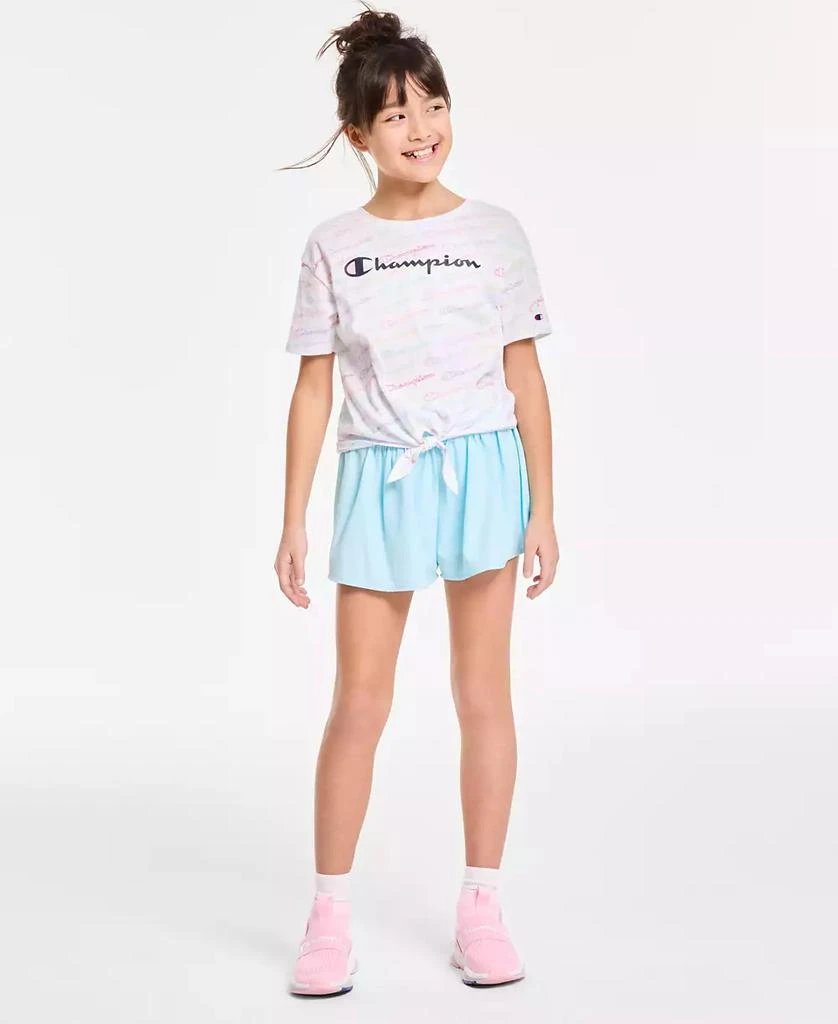 CHAMPION Big Girls Meet and Greet Tie-Front T-Shirt 3