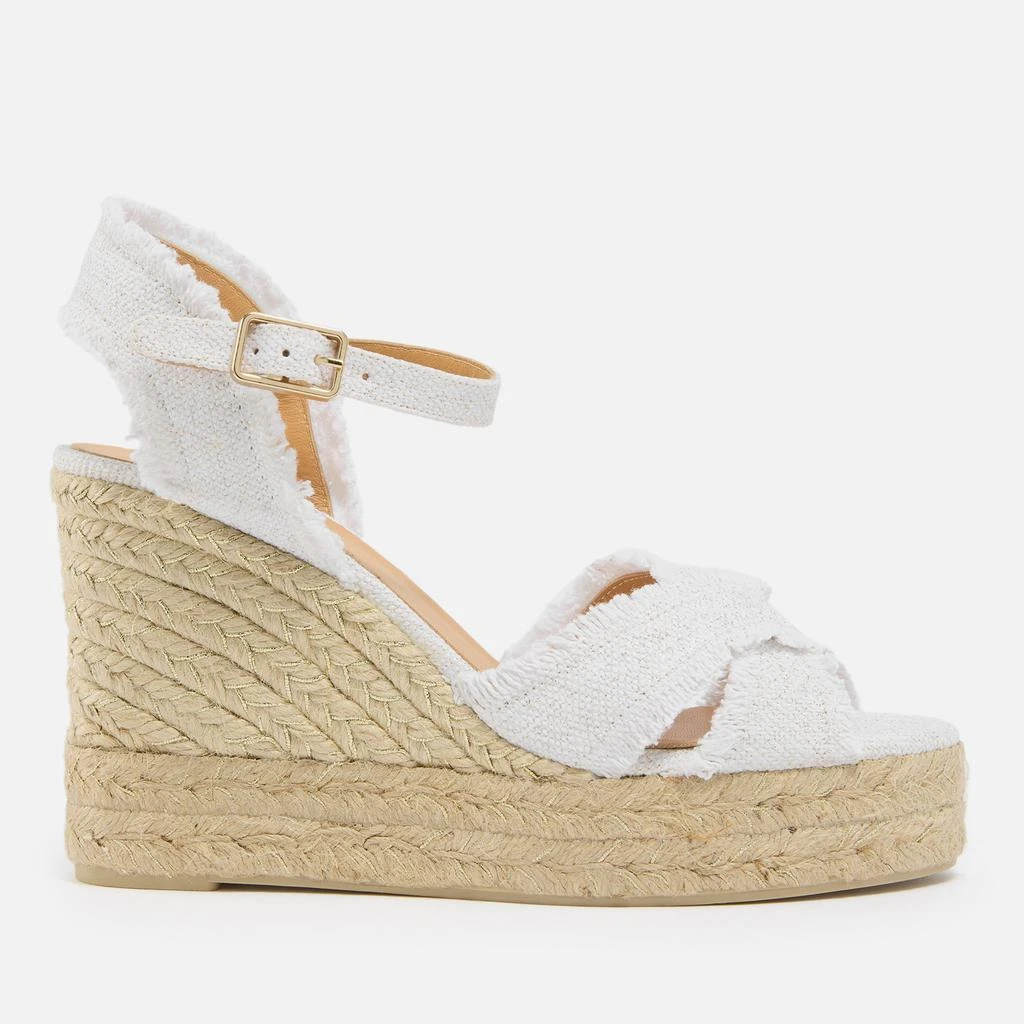 CASTAÑER Women's Bromelia Canvas Espadrille Wedge Sandals 1