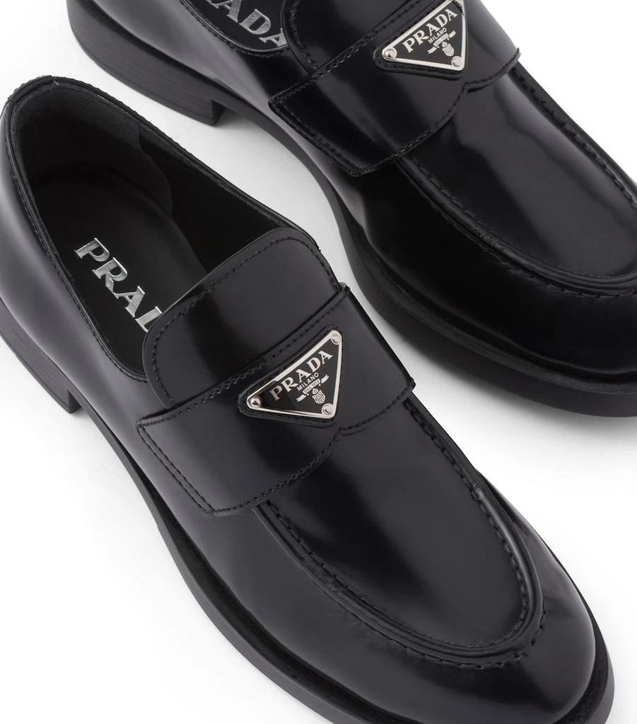 Prada Calfskin Brushed Loafers 5