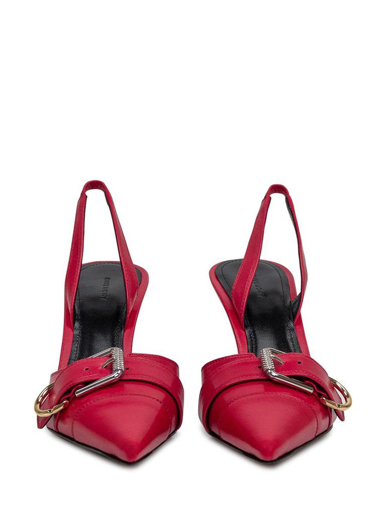 【関税＆送料込み】Givenchy Voyou Leather Slingback Ballets Givenchy Voyou Leather Buckle Slingback Pumps | Neiman Marcus