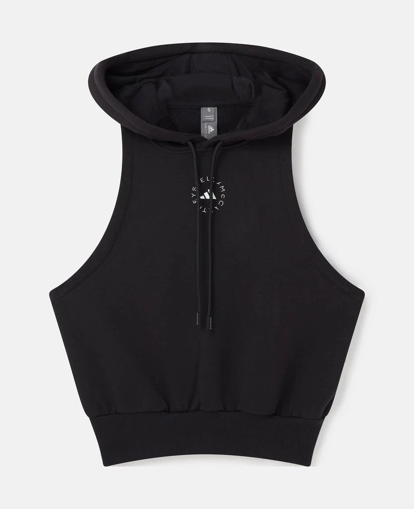 Stella McCartney Stella McCartney - TrueCasuals Sportswear Sleeveless Hoodie, Woman, Black, Size: S 1