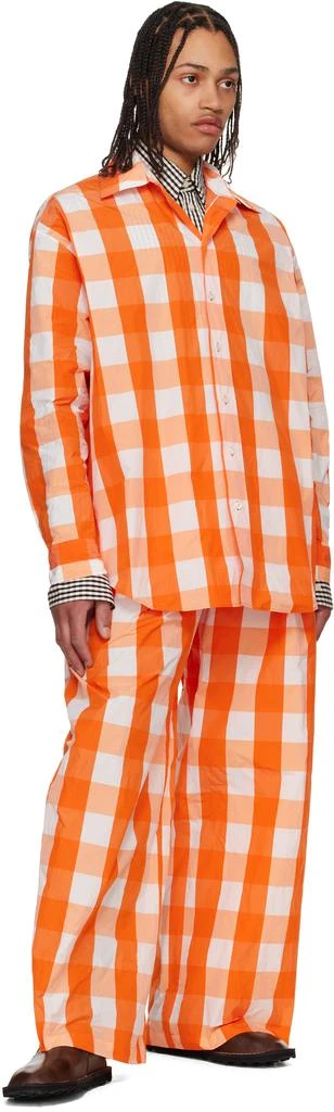 Walter Van Beirendonck Orange Sun Trousers 4