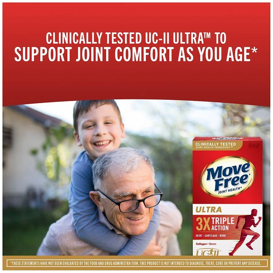 Schiff Move Free Ultra Triple Action Joint Support With Type II Collagen, Boron and HA 8