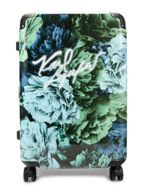 Karl Lagerfeld Paris Carribean 24-Inch Floral Hardside Spinner Suitcase 1