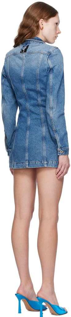 Off-White Blue Faded Denim Minidress 3