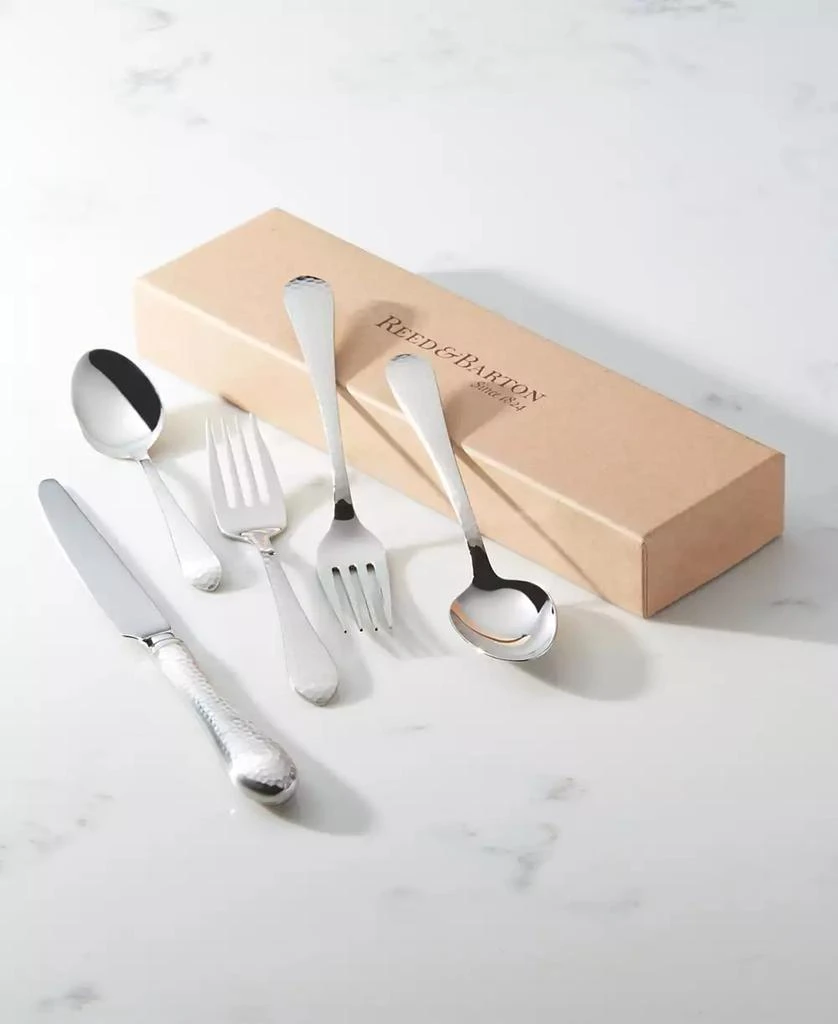 Reed & Barton Reed and Barton Hammered Antique Like 5 Pieces Flatware Place Setting Set 3